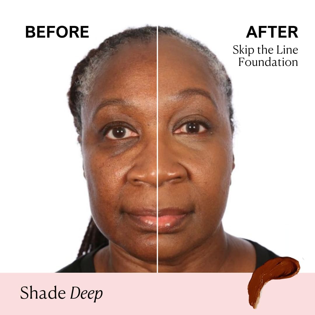 Nakery Full Coverage Foundation for Women - 5 in 1 Plumping Liquid Foundation Makeup - Serum Infused Makeup Foundation Smart Color Adapt with Niacinamide & Hyaluronic Acid for All Skin Types - Deep