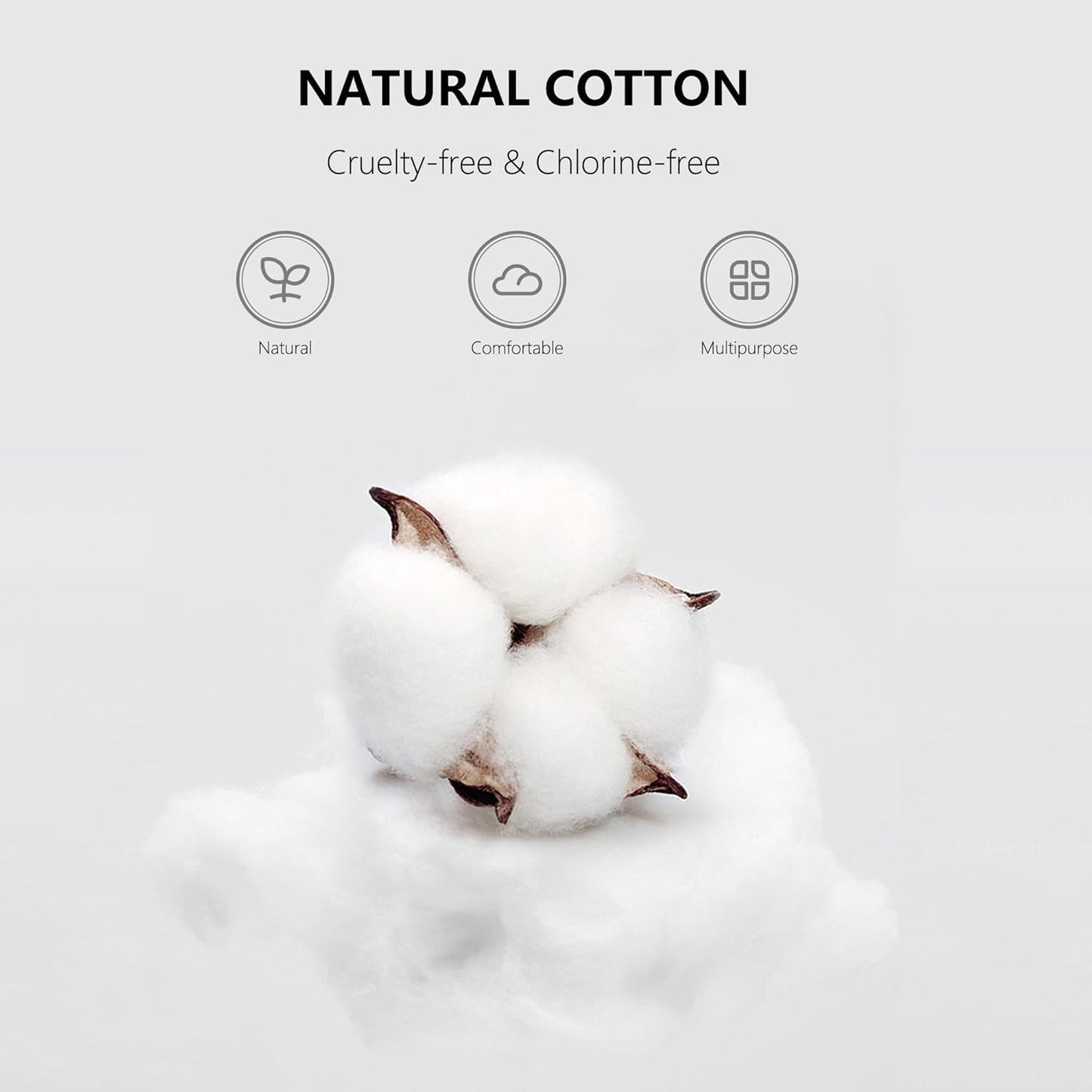 2000pcs Precision Tip Cotton Swabs for Makeup, Bamboo Sticks and Double Pointed