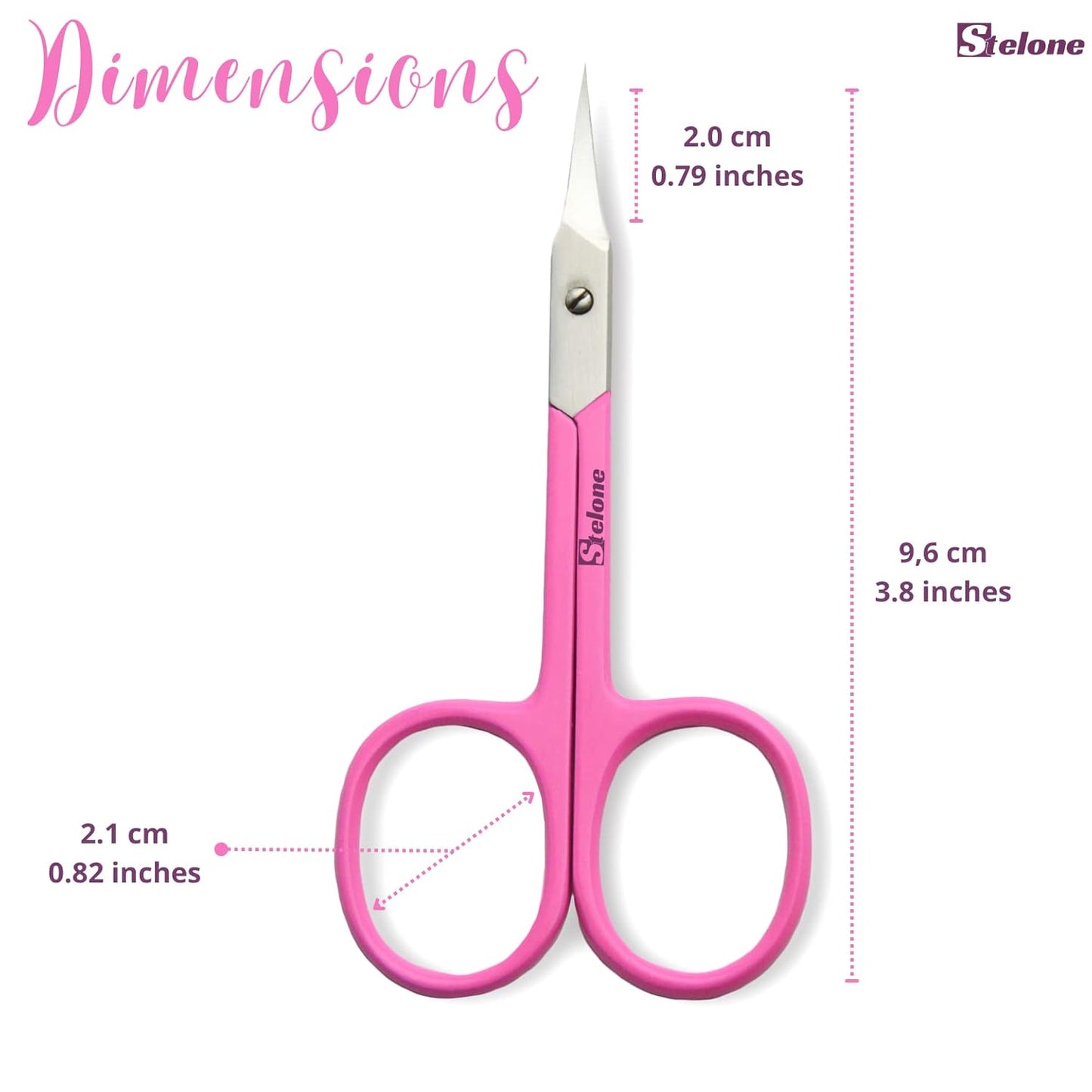 Cuticle Scissors Extra Fine Curved - Stainless Steel Professional Manicure Scissors Curved Finely Pointed & Thin Build - Perfect for Dry Skin, Frayed Tissue, & Tiny Hangnails
