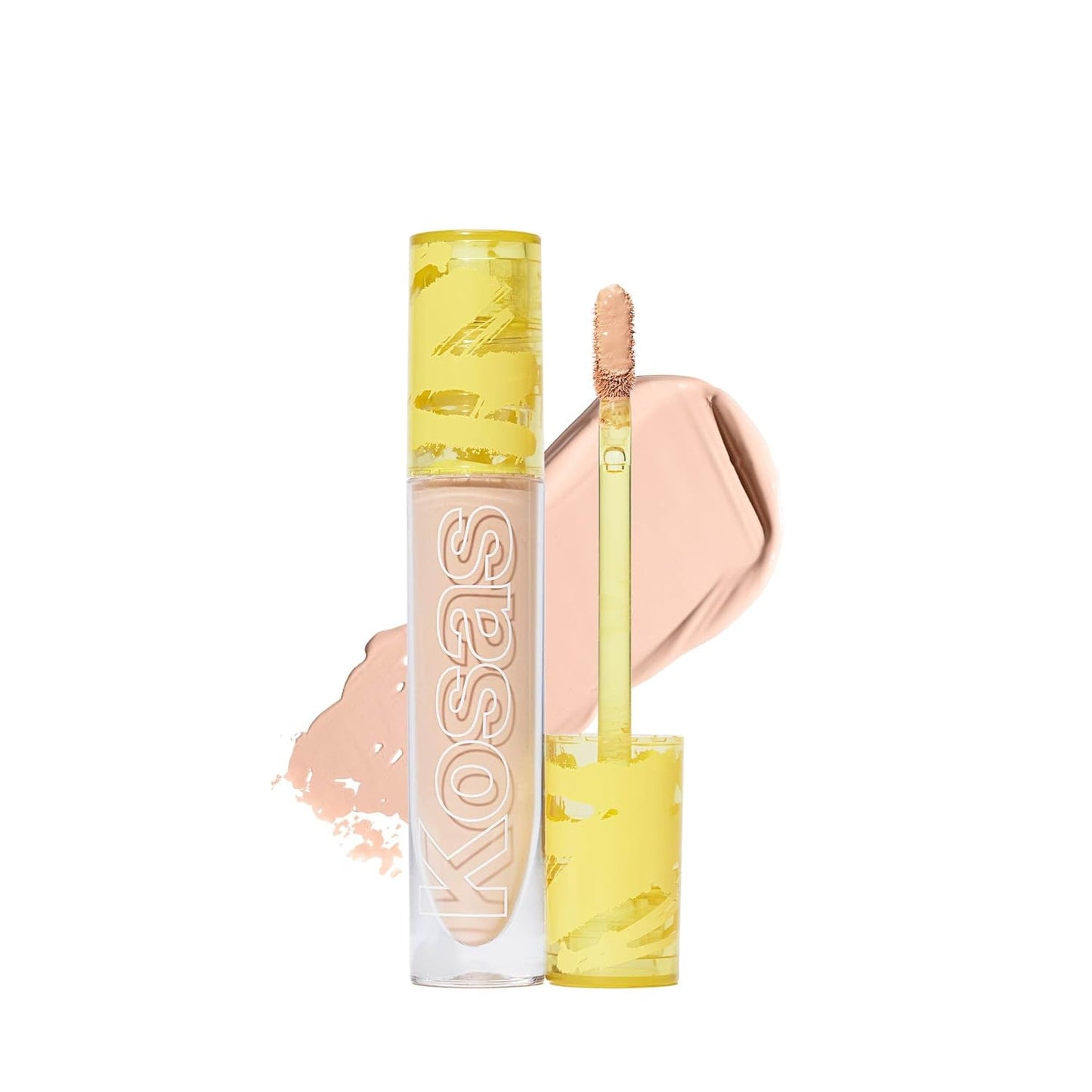 Kosas Revealer Concealer - Medium Coverage Makeup with Hyaluronic Acid, Conceals Dark Circles Under Eyes, Dark Spots and Blemishes + Brightens, Hydrates, Long-Lasting & Vegan, (Tone 4.5 N)