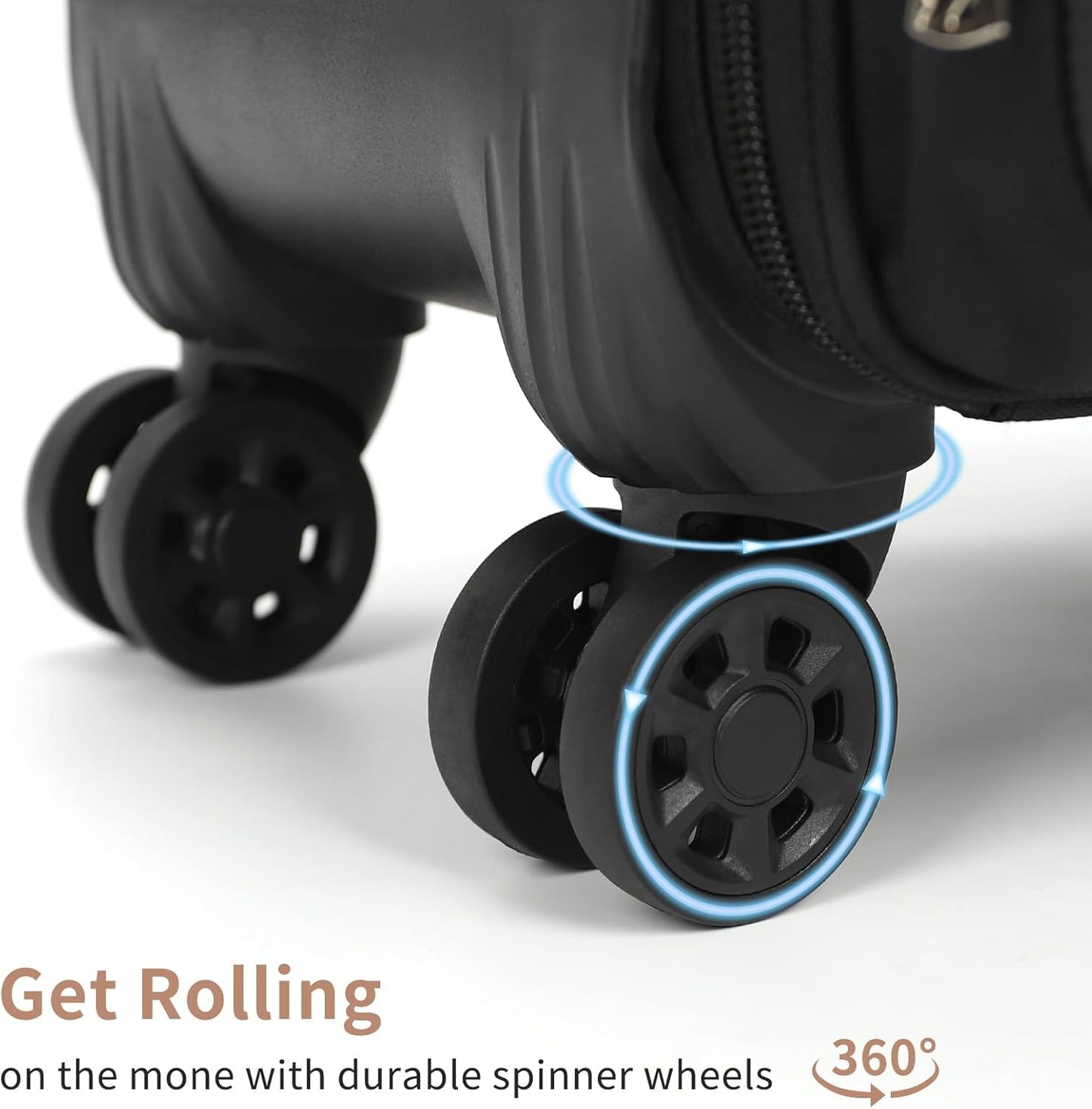 Large Rolling Makeup Case,Professional Makeup Artist Bag with 4 Small Bag Makeup Case, Adjustable Dividers, Portable Travel Supply Station for Cosmetics Storage Organizer Trolley Suitcase Makeup Cart