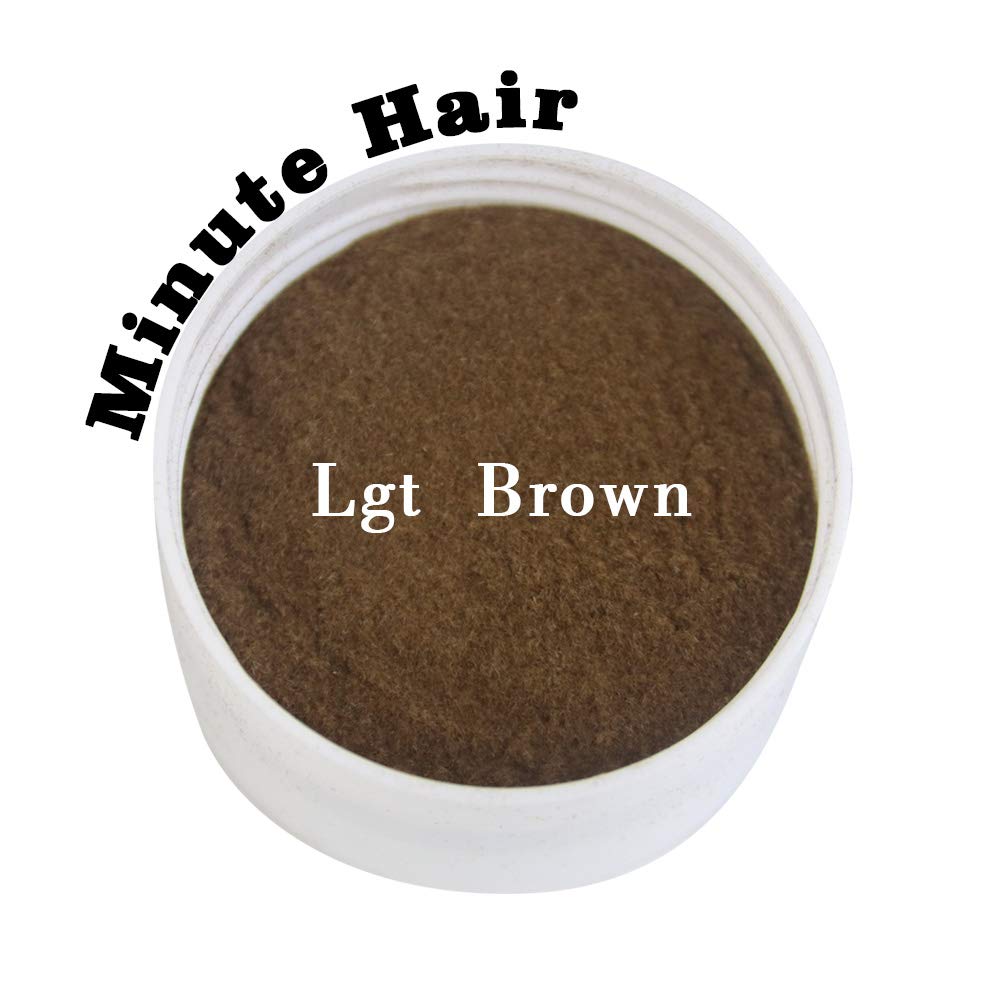 Hair Building Fibers Light Brown 57 Grams (2 oz) Minute Hair Refill Hair Loss Concealer That You Can Use for Your Bottles From Competitors Like Toppik, Xfusion (Light Brown)