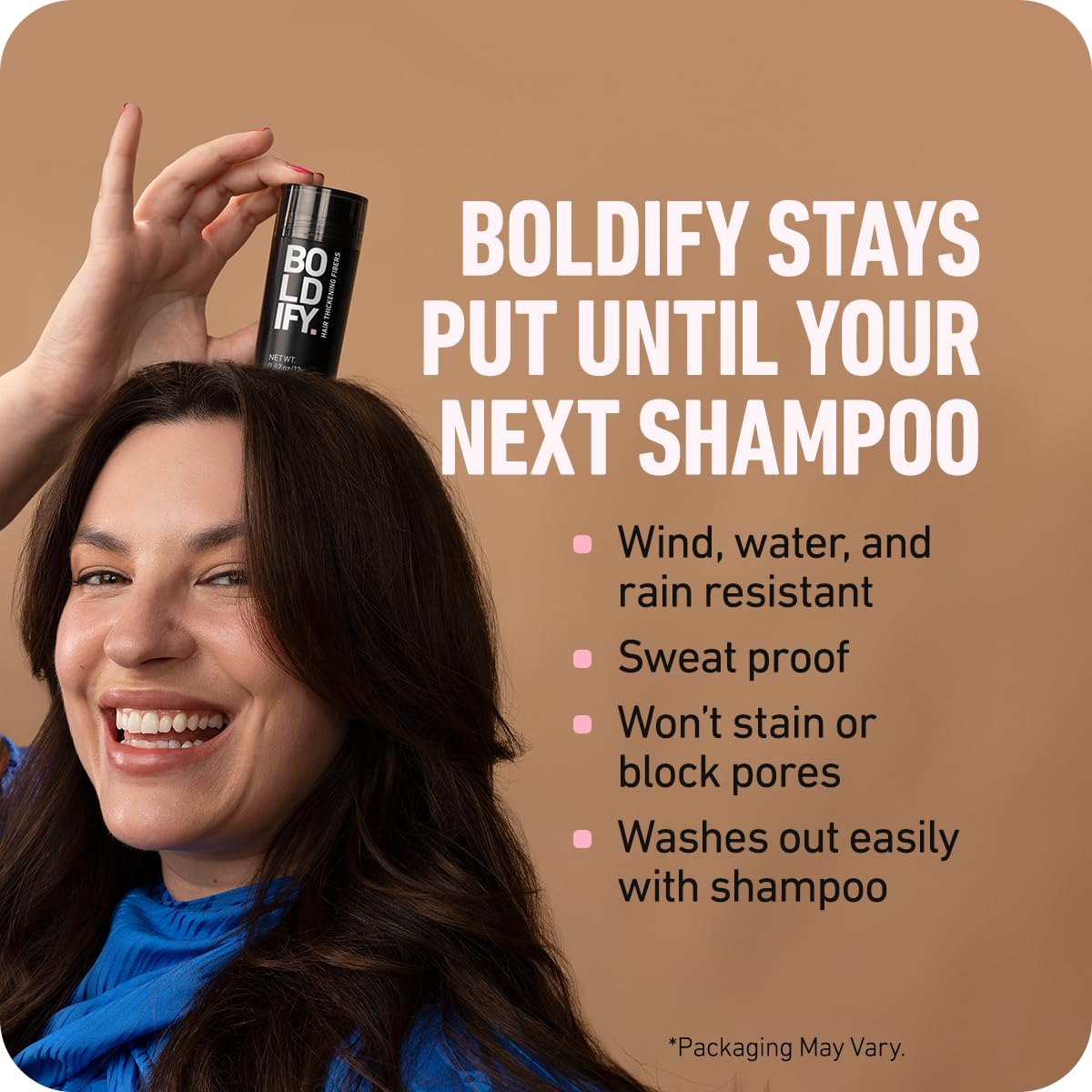 BOLDIFY Hair Fibers (12g) - Fill In Thinning and Fine Hair for an Instantly Fuller, Thicker Look - 14 Shades for Women & Men - Gray