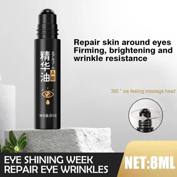 Time Eraser Rollerball, Retinol Anti-Wrinkle Eye Serum Oil, Eye Oil Roller, Reduces Fine Lines, Anti Wrinkle Serum For Eye