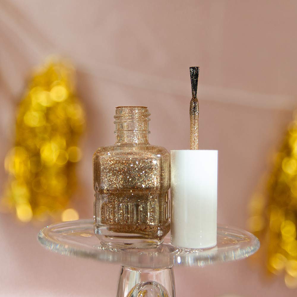 duri Nail Polish, 178 All that Glitters, Festive and Stylish Gold Glitter, Semi-Sheer Coverage, Lasting, Quick Drying, 0.45 Fl Oz