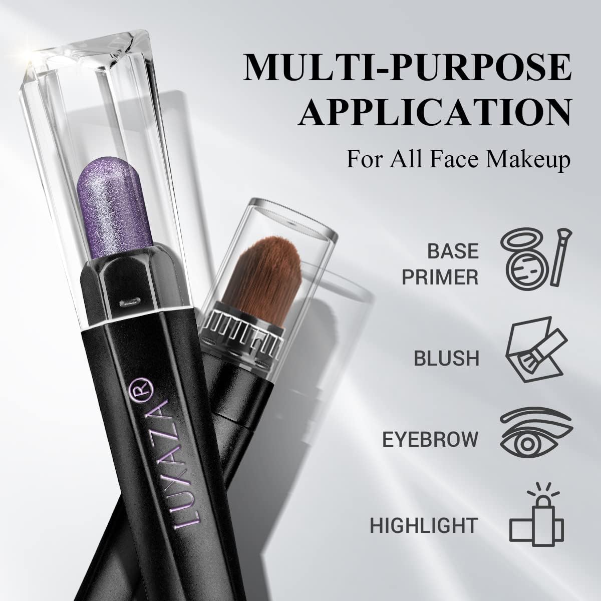 10PCS Eyeshadow Stick,Shimmer And Matte Brown Metallic Cream Eyeshadow Pencil Crayon with Smudge-proof & Waterproof, Eye Brightener Stick, Ideal Gift for Women - Lilac Brown