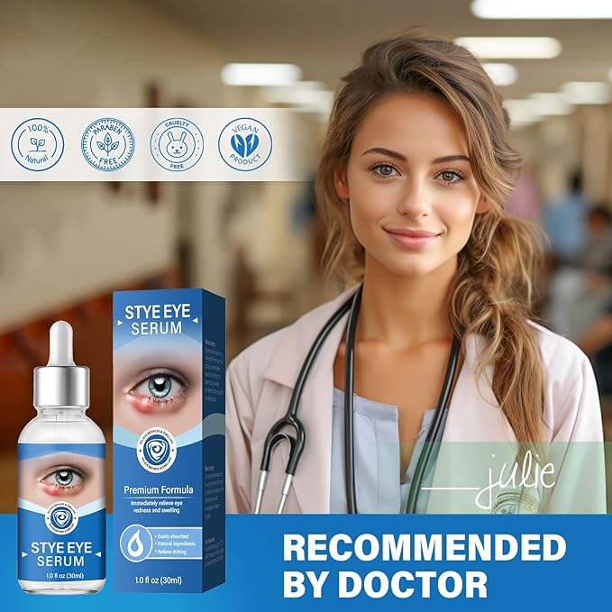 Stye Eye Treatment, Stye Eye Serum for Styes Chalazion and Blepharitis, Gently Cleanses Lashes and Eyes, Restore Healthier Eye Skin, 1 Fl.oz