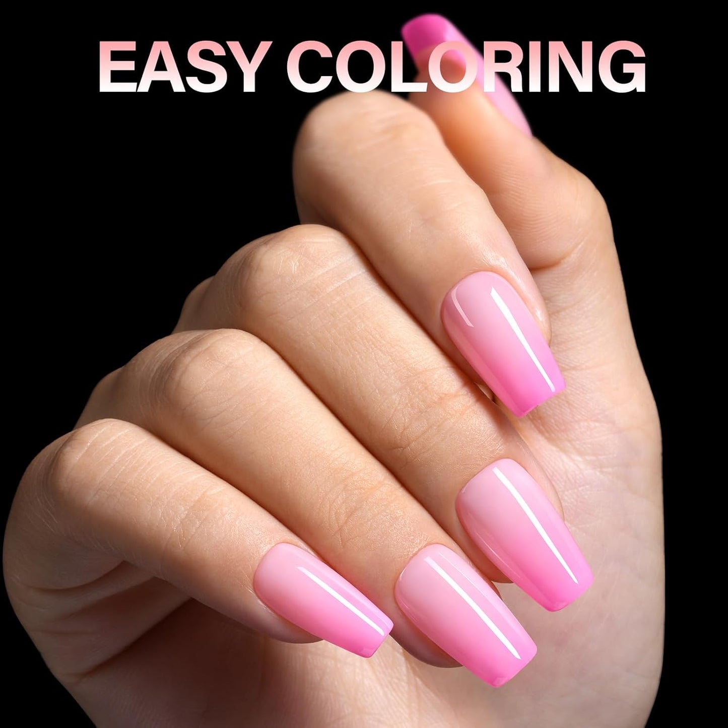 AILLSA Medium Coffin Nail Tips 240Pcs Soft Fake Nail Gel Tips Pre-Shaped Acrylic Nail Tips, Half Matte Full Cover Clear Tips False Press on for Extension Manicure Home DIY 15 Sizes Gelly Tips