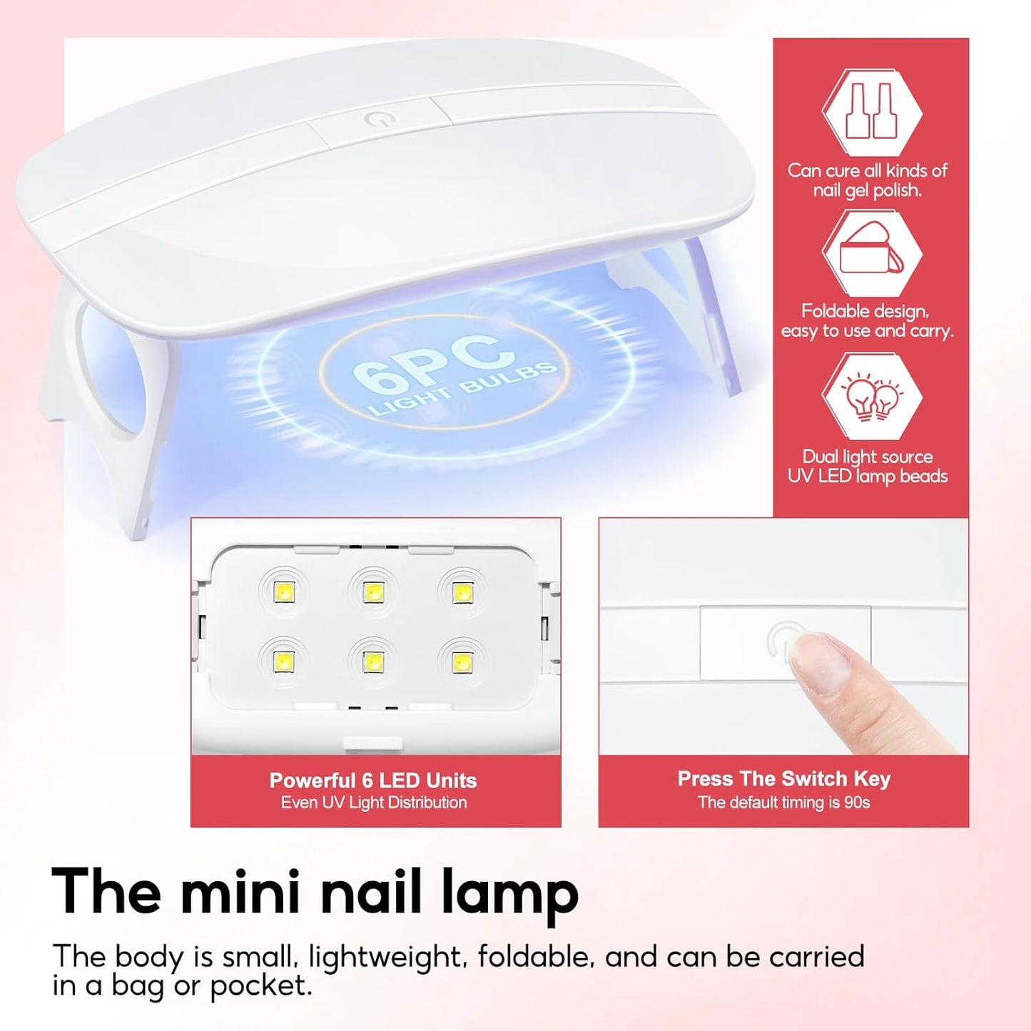 COSCELIA Poly Nail Gel Kit Starter Kit with U V Lamp 3PC Coscelia Poly Extension Gel for Beginners Clear Pink White Nail Art Quick Building Gel Manicure Kits Gift for Women DIY at Home