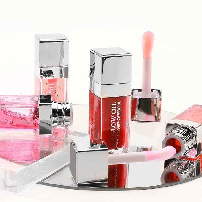 Boobeen Hydrating Lip Oil, Clear Lip Gloss Plumper, Lip Balm for Dry Cracked Lips,Long Lasting Lip Moisturizer Oil for Smoother Lip