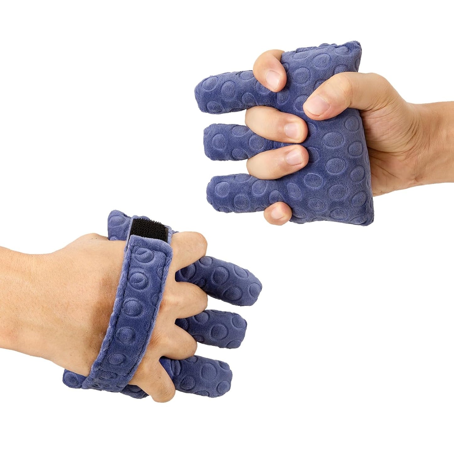 Adjustable Removable Finger Separator Protector Hand Contracture Cushion Padding Pillow Prevention Aid Training Tool With Fingers Hands Splints (Purple)