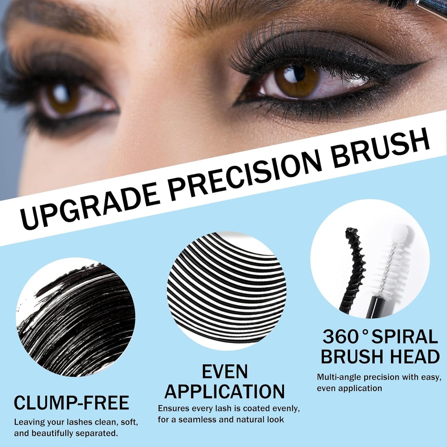 Lash Glue Kit (1Clear 1Black Glue 1Remover) 150Hours Waterproof Bond & Seal Adhesive for Cluster Strip & Individual Lashes, Hypoallergenic Gentle Formula for Sensitive Eyes, Easy to Remove