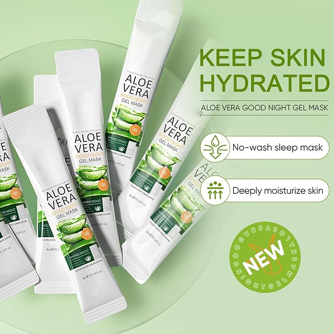 9Pcs Skin Care Products Set, Skin Care Gift Set for Women Girls, Aloe Vera Skin Care Sets, Face Care Kit with Cleanser, Clay Mask, Toner, Serum, Lip Balm, Eye Cream, Moisturizer, Hand Lotion