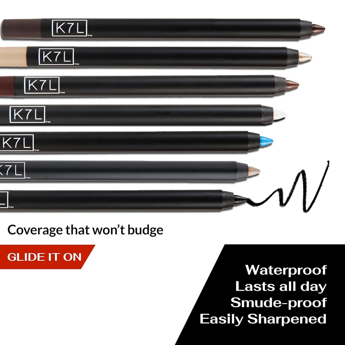 K7L White Eyeliner Waterline - Precise and Long-lasting Eyeliner