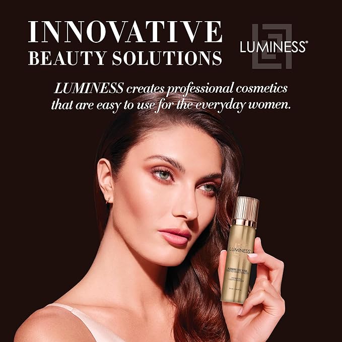 LUMINESS Airbrush Veil Tinted Moisturizer, Light Fair 010 - Lightweight, Hydrating, & Skin-Plumping Face Moisturizer Spray - Facial Skin Tint with Hyaluronic Acid, Ceramides, Glycerin, & Aloe