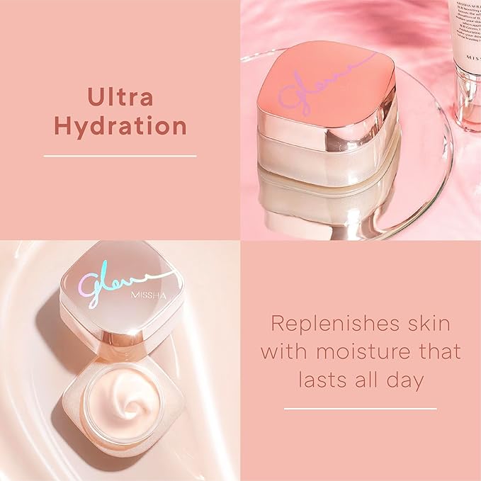 MISSHA Glow Skin Balm 1.69 fl oz/ 50ml 4-in-1 Primer, Moisturizing Cream, Morning Pack, Luminizing Cream for a Flawless Natural Glow Glass Skin