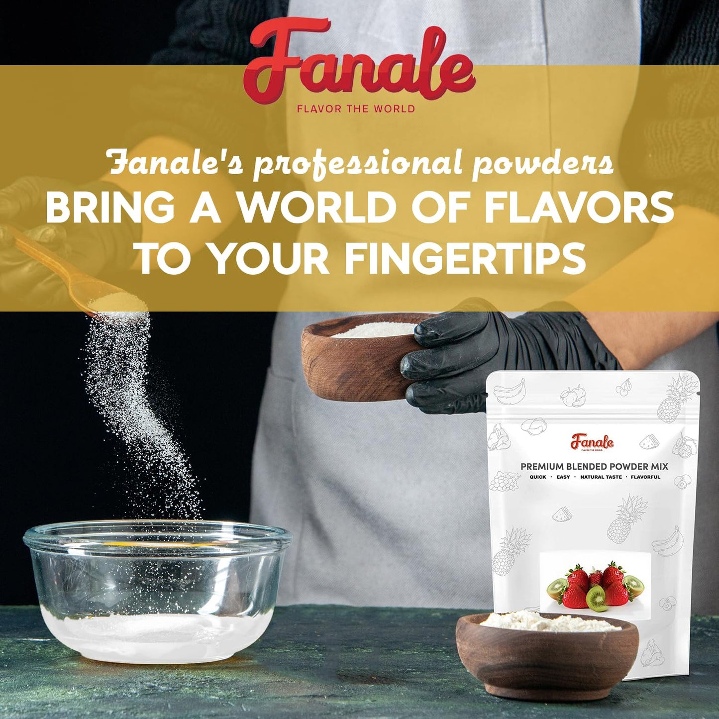 Fanale Premium Horchata Bubble Tea Flavoring Powder | Perfect for Baking, Smoothies, Desserts and Drinks | Instant Flavoring Powder for Boba Milk Tea- 2.2 Pounds (Pack of 1).