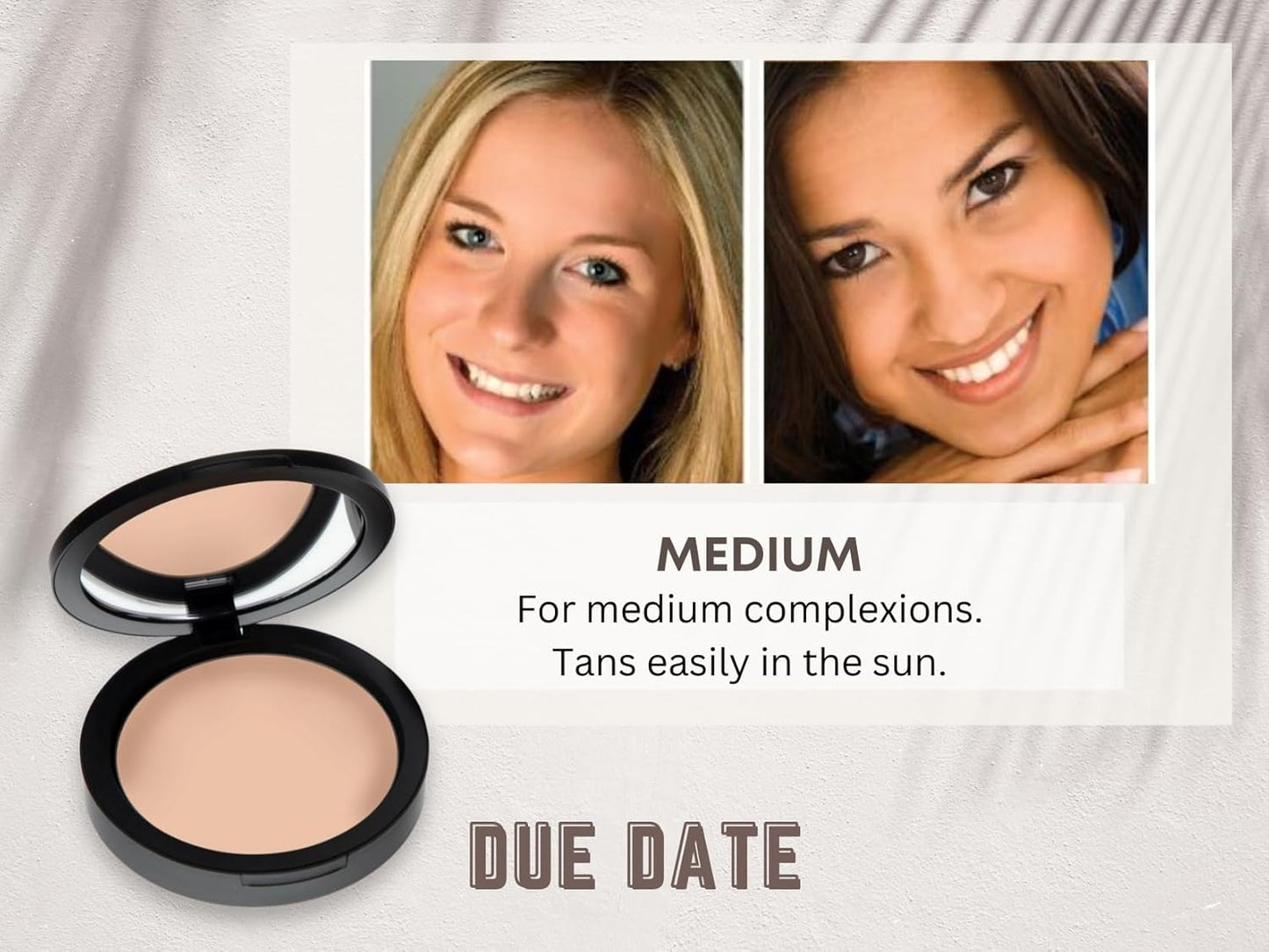 Mineral Dual Powder in Due Date (Medium) | 4-in-1 Pressed Mineral Foundation with SPF 15 for Flawless Glow & Soft Looking Skin | Oil Free, Talc Free, Gluten Free | 0.45 Oz | by Mommy Makeup