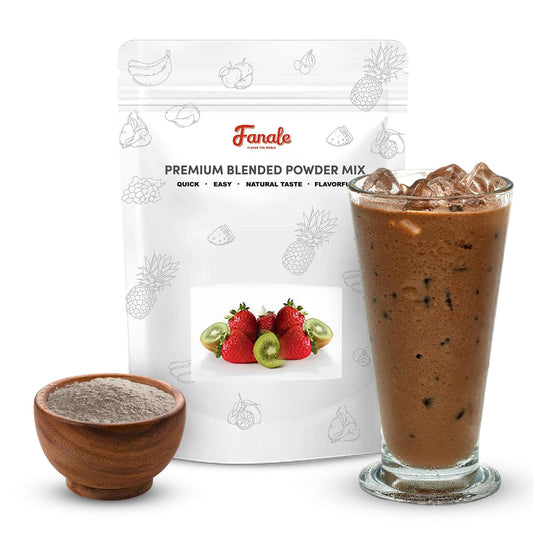Fanale Premium Ice Mocha Bubble Tea Flavoring Powder | Perfect for Baking, Smoothies, Desserts and Drinks | Instant Flavoring Powder for Boba Milk Tea - 2.2 Pounds (Pack of 20)