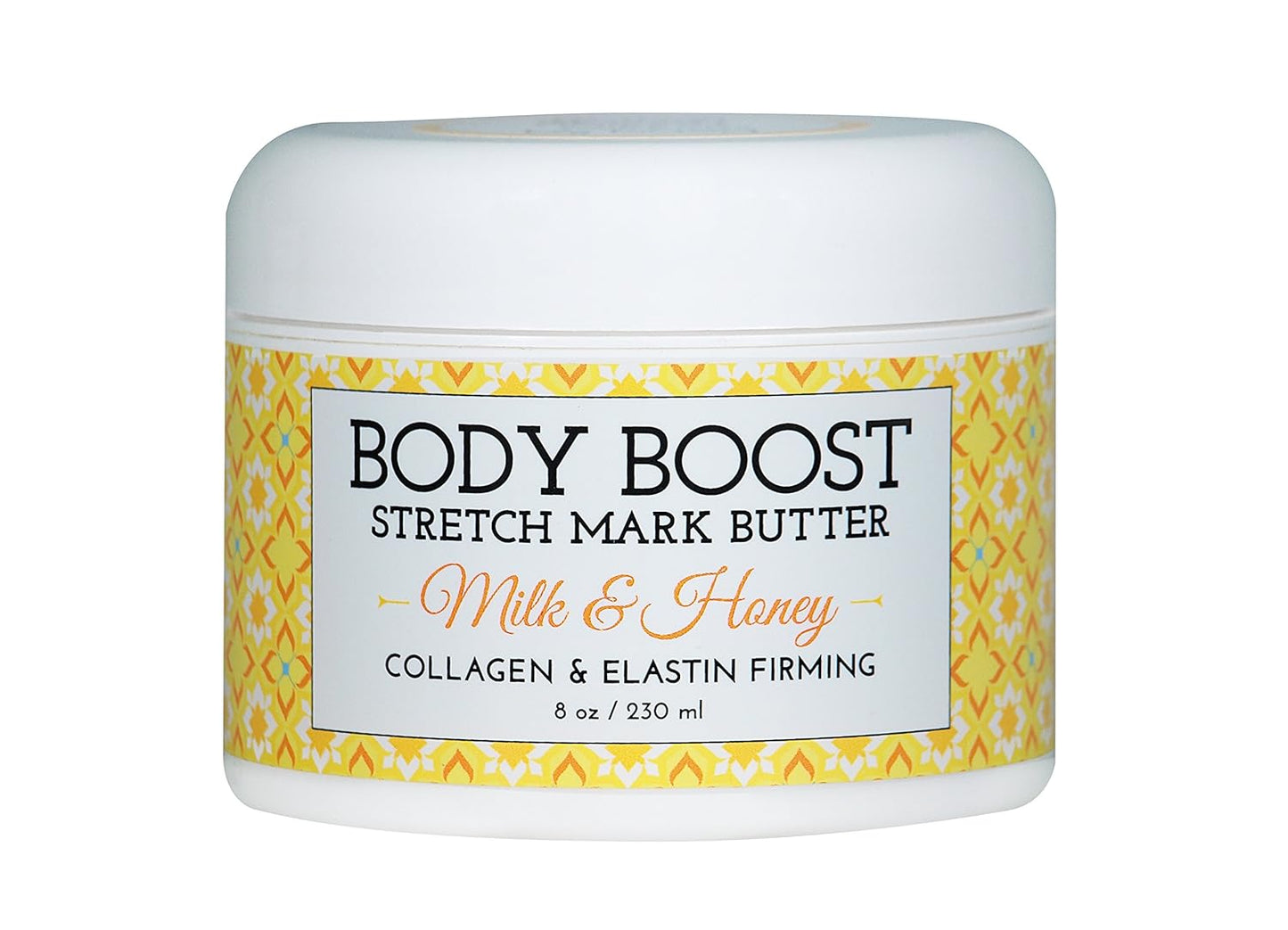 Body Boost Milk & Honey Stretch Mark Butter- Safe for Pregnancy and Nursing- Repair Stretch Marks and Scars- Paraben, Phenoxyethanol Free