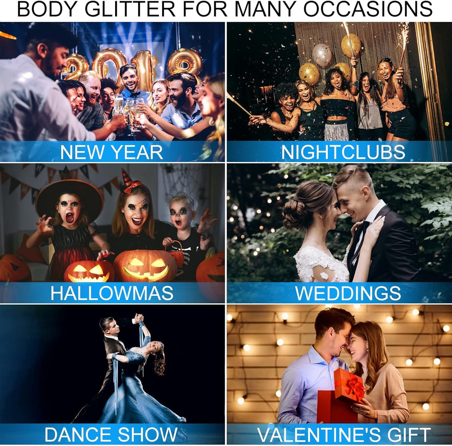 Maple Red Face Body Hair Glitter Gel for Women and Kids, Holographic Chunky Color Changing Glitter Gel Lasting Sparkling Shimmer Makeup for Christmas Party Festival Rave Accessories, 1oz