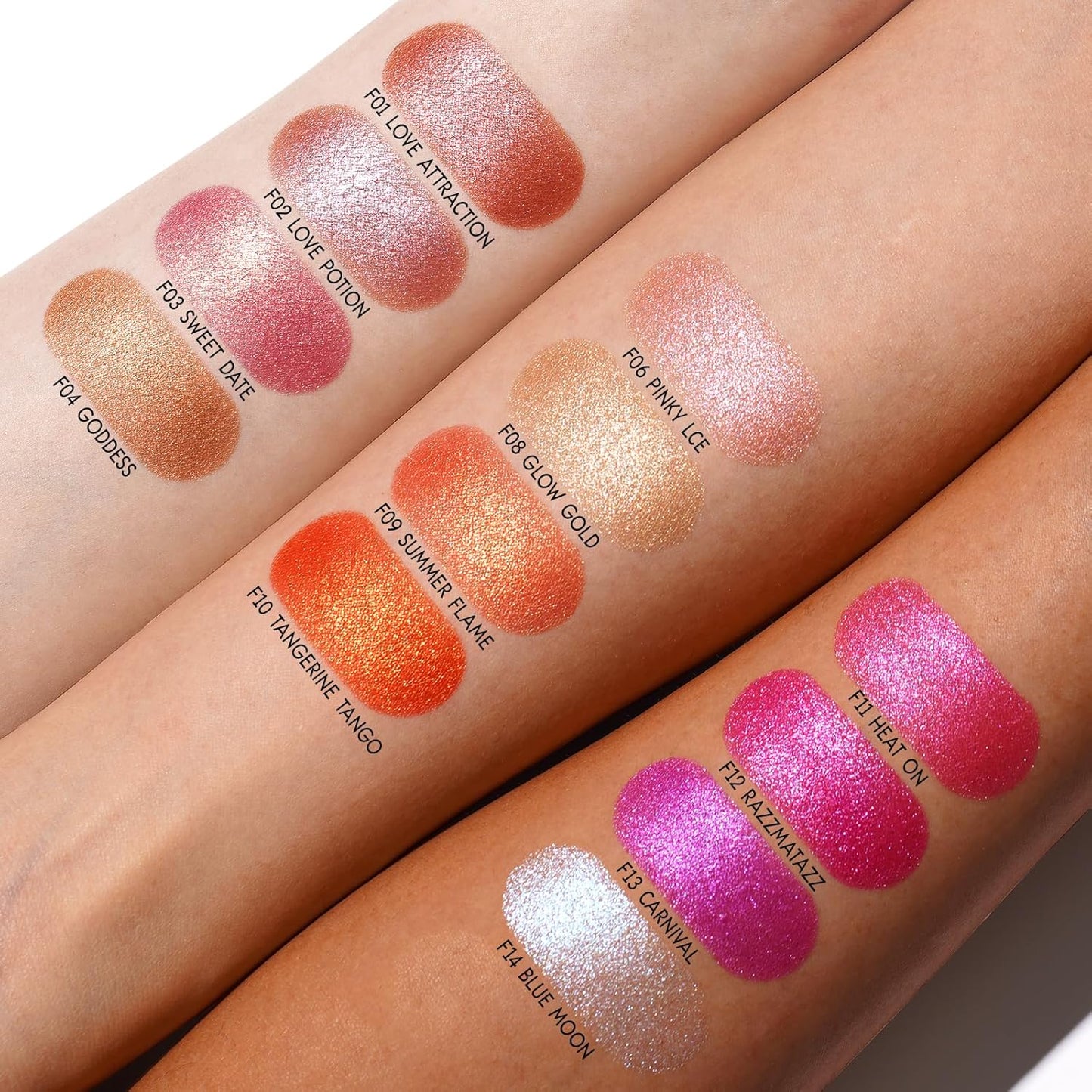 Oulac Pink Luminisers Powdery Blusher for Cheeks Face Glow,Brighten Skin As Highlighter Makeup, Shimmer Blusher,Buildable and Vegan Cosmetics,4.8g F11 Heat On