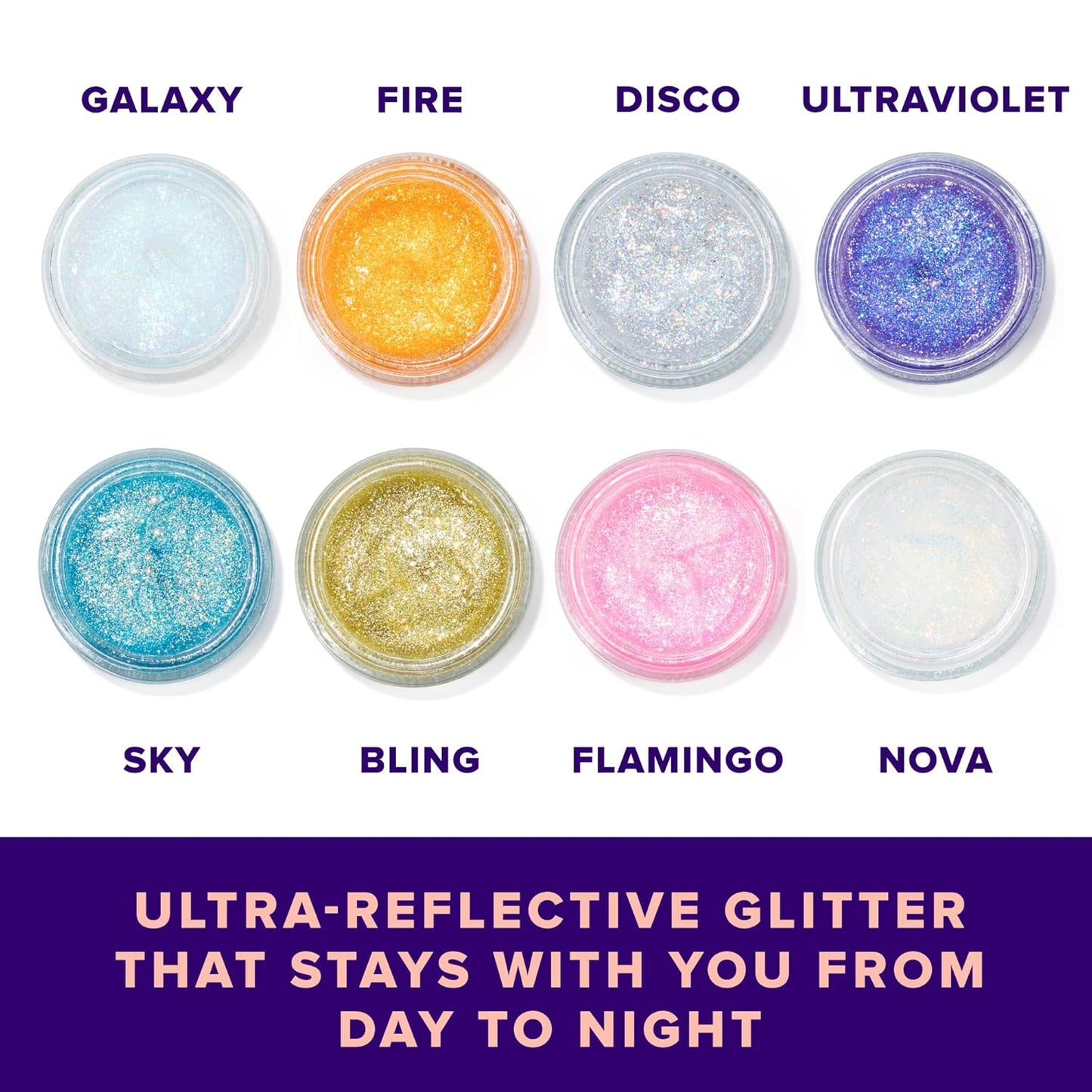Unicorn Snot Face & Body Glitter Gel - Cosmetic-Grade Holographic Glitter - Stocking Stuffers for Women, Gifts for Teen Girls - Safe for Face, Easy Application & Removal - Blue Glitter, 1.7oz (Sky)