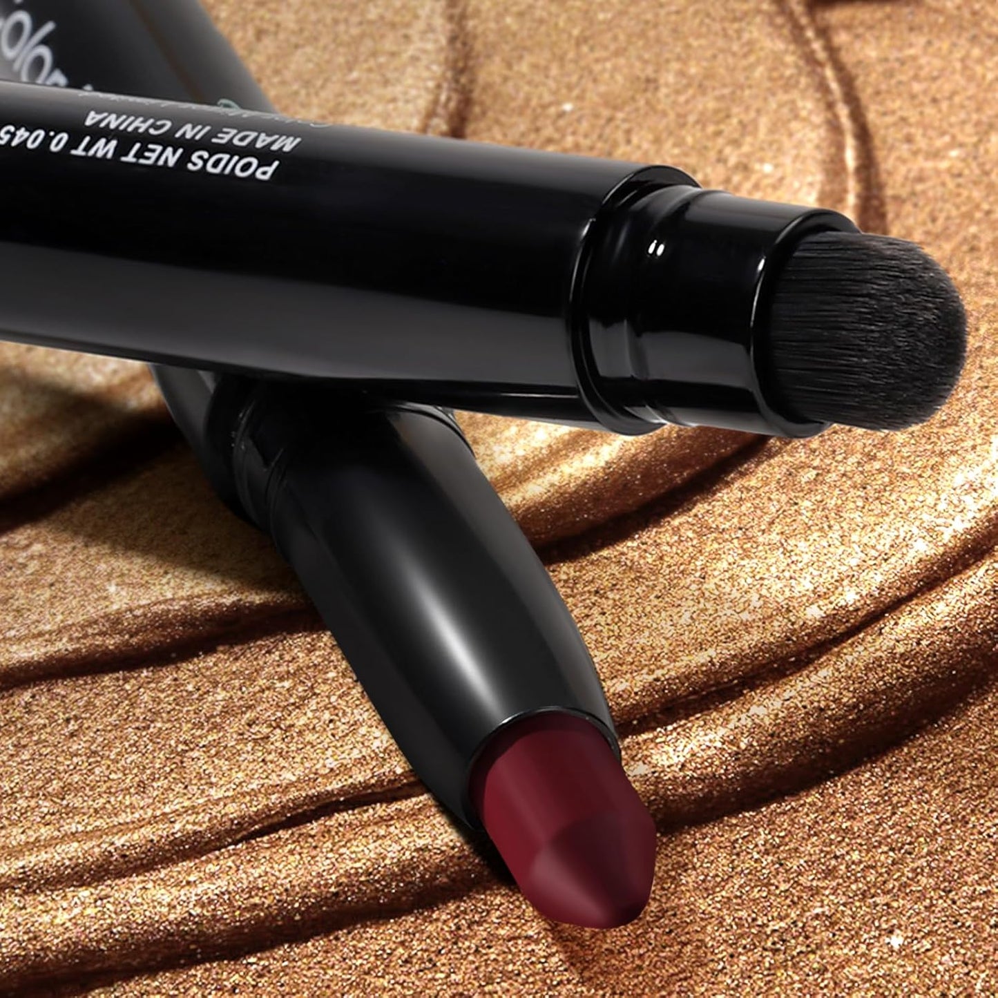 Longwear Cream Eye Shadow Sticks(70 Red Rose Matte),Smudge-Proof, Waterproof Eyeshadow,Silky Formula Glitter With Makeup Brush,Red Eyeshadow Stick