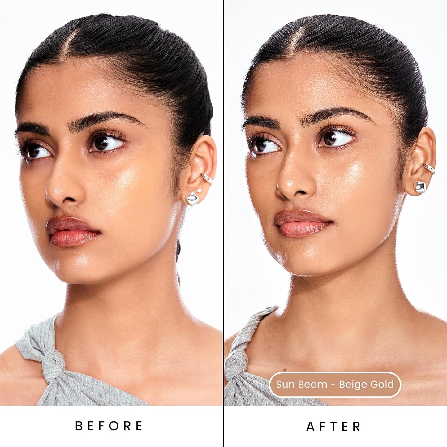 Sacheu Liquid Glow STAY-N Liquid Highlighter & Illuminator Makeup β 30ml Long Lasting Luminous Glow Lightweight Dewy Finish, Sun Beam