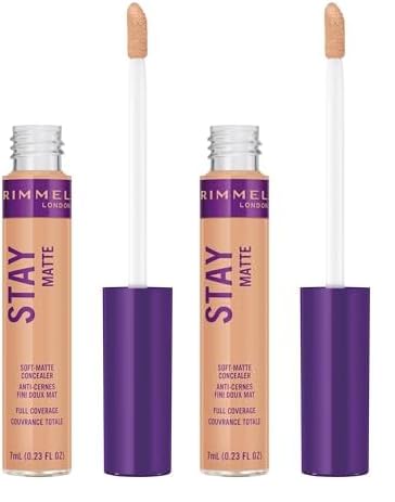 Rimmel Stay Matte Concealer, Nude, 0.05 Fl Ounce (Pack of 2)