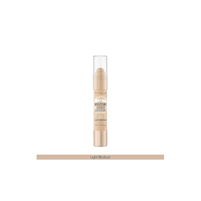 Maybelline Dream Brightening Creamy Concealer, Light/Medium, 0.11 oz.