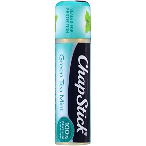 ChapStick 100% Natural Lip Butter Green Tea Mint and Sweet Papaya Lip Balm Tubes Variety Pack - 0.15 Oz Each (Pack of 2)