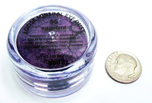 Beautiful Deep Eggplant Purple Blue Single Loose Powder Eyeshadow Powder Pigment; Talc, Paraben & Cruelty Free