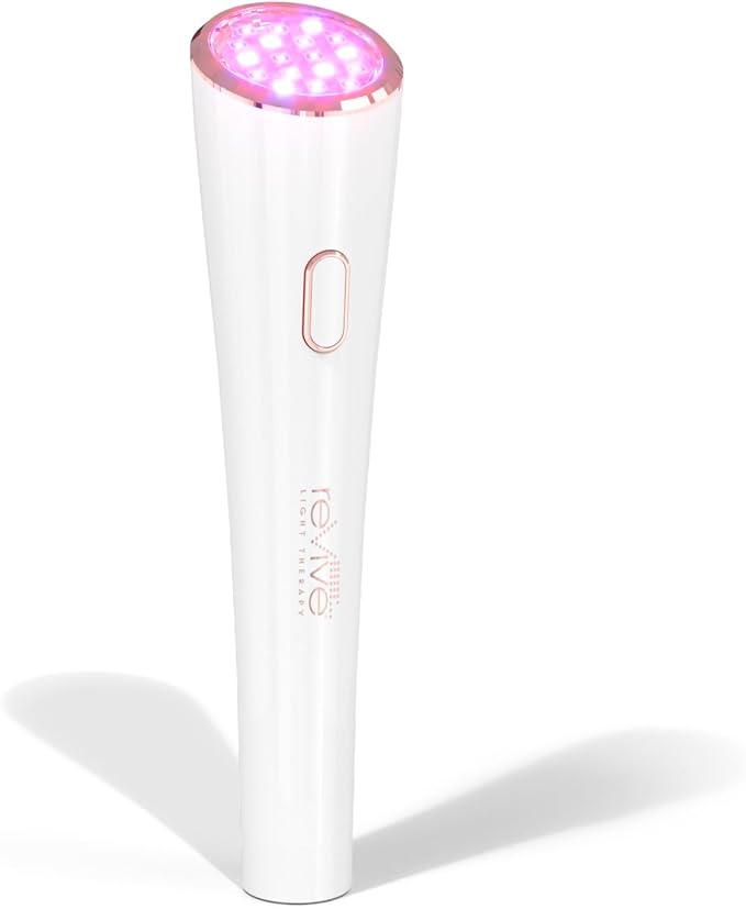 reVive Light Therapy Lux Collection GLO Acne Device for Face, Red & Blue Light Therapy LED Wand