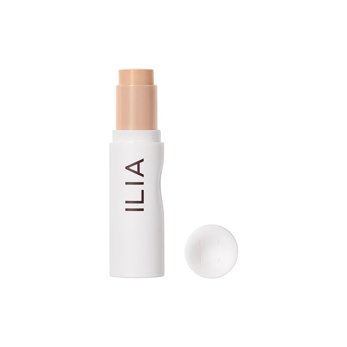 ILIA - Skin Rewind Complexion Stick - Foundation + Concealer + Skincare | Non-Toxic, Vegan, Cruelty-Free, Clean Makeup (9N - Tupelo, 0.35 oz | 10 g)