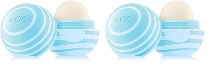 eos 100% Natural Lip Balm- Vanilla Mint, All-Day Moisture, Made for Sensitive Skin, Lip Care Products, 0.25 oz (Pack of 2)