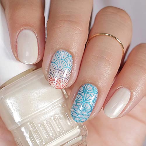 duri Nail Polish, 770 Dip My Toes, White Metallic Shimmer, Full Coverage, Shiny Finish, Fast Drying, Long Lasting, 0.45 Fl Oz