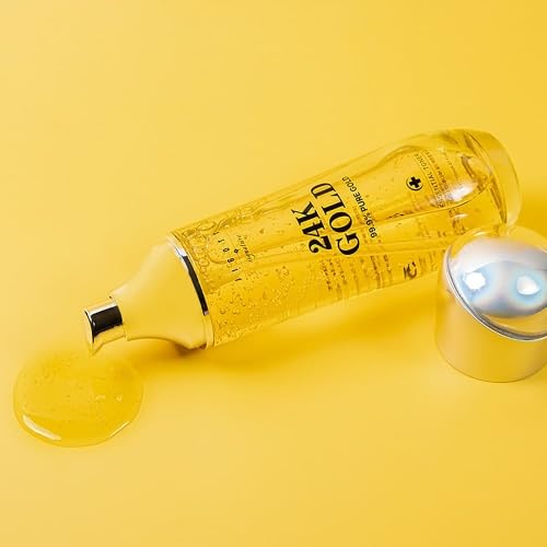 Signature 24K Gold Essential Skin Care 3 Set Toner, Emulsion, Cream Set (24K Gold)