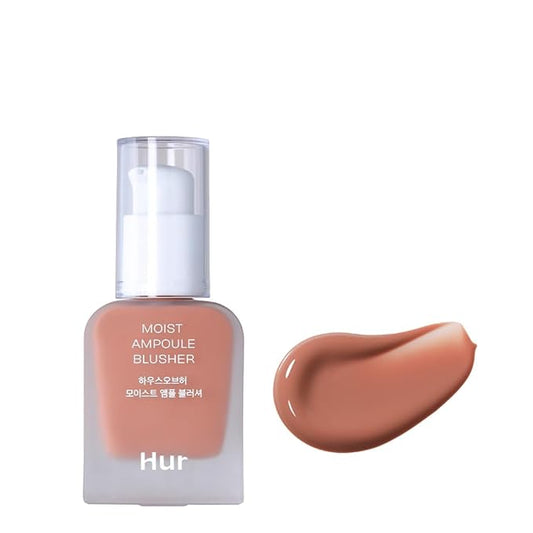 Moist Ampoule Blusher, Buildable Water-based Formula, Infused with over 50% moisture essence, no tackiness, long-lasting moisture, weightless feel (01 Nude Beige, 20ml)