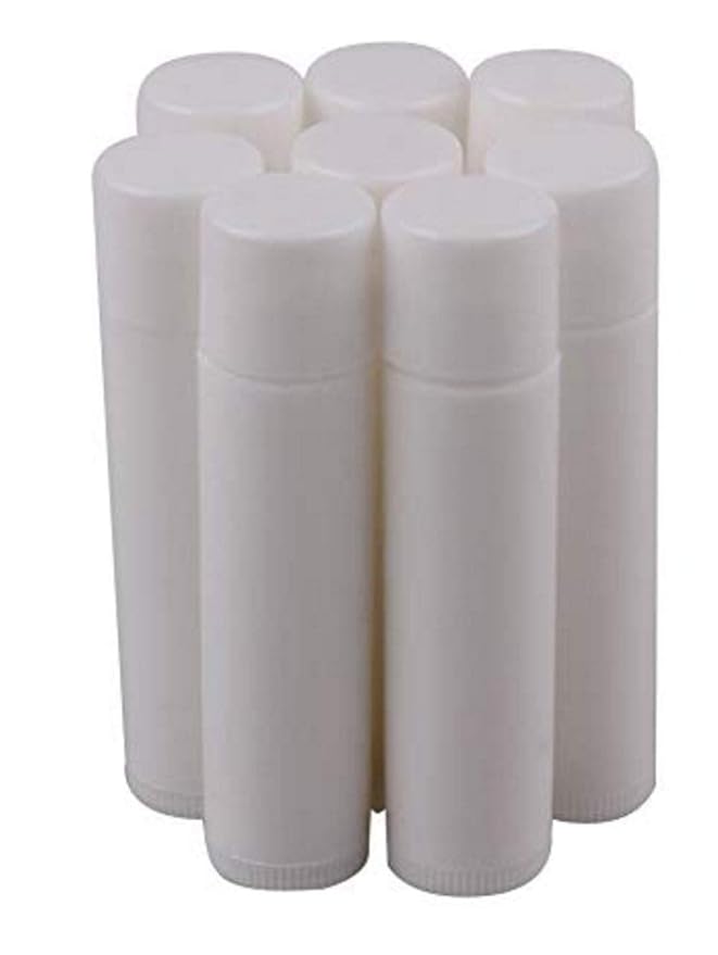 50PCS 5ml Empty Refill White Plastic Lip Gloss Balm LipStick Tubes Sample Packing Vials Holder Bottles DIY Beauty Tool