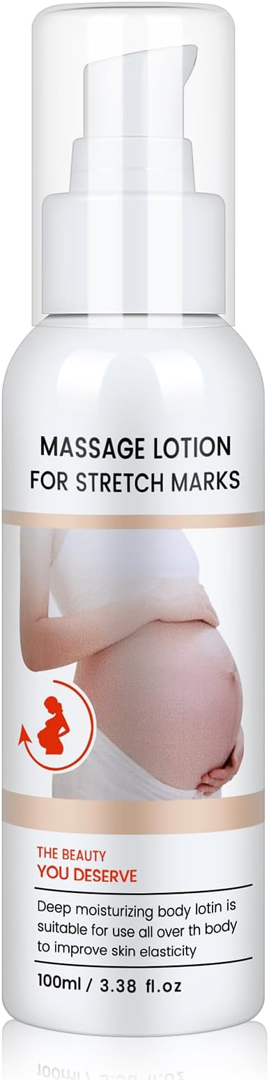 Stretch Mark Cream for Pregnancy - Brightening and Moisturizing with Collagen and Avocado Extract - Promotes Skin Elasticity and Fades Postpartum Stretch Marks - for Use on The Tummy, HIPS - 3.38 oz