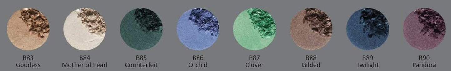 Mother of Pearl Frosted White 100 Pure Ivory Nude Beige Shimmer Pressed Powder Single Vegan Eyeshadow; Talc, Paraben & Cruelty Free