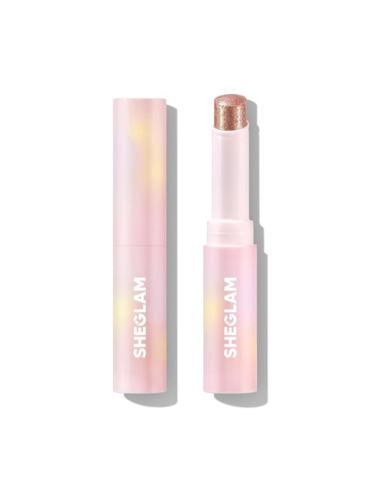 SHEGLAM Crystal Jelly Glaze Stick Eye Shadow Stick Eyeliner Brightener Pencil Crayon with Brush Easy to Blend Long Lasting Shimmer Eyeshadow-Aura Blitz