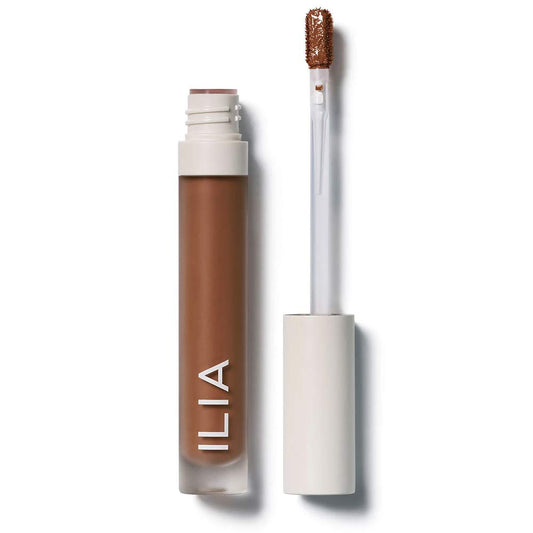 ILIA - True Skin Serum Concealer | Non-Comedogenic, Cruelty-Free, Vegan, Safe For Sensitive Skin, Reduces Appearance of Dark Circles + Blemishes (Cacao SC9, 0.16 oz | 5 ml)