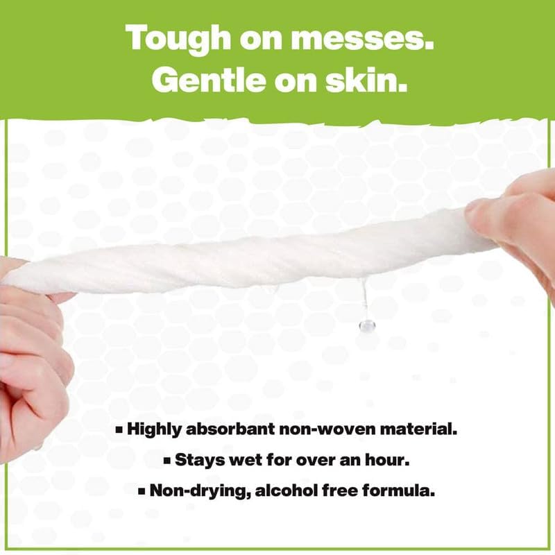 Crocodile Cloth All-Purpose Cleaning Wipes – 8 Pack/640 Total Count, 15"x10" Extra Large Plant-Based Disposable Cloths – Moist, Absorbent, Safe on Skin, Multi-Surface Use