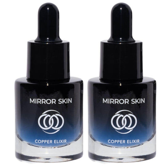 Copper Peptides Face Serum - Boost Collagen & Cell Renewal - Firm, Tone & Glow - Shea Butter, Witch Hazel & Apple Stem Cells - Facial Skin Care Products, Beauty & Self Care - (2 Pack)