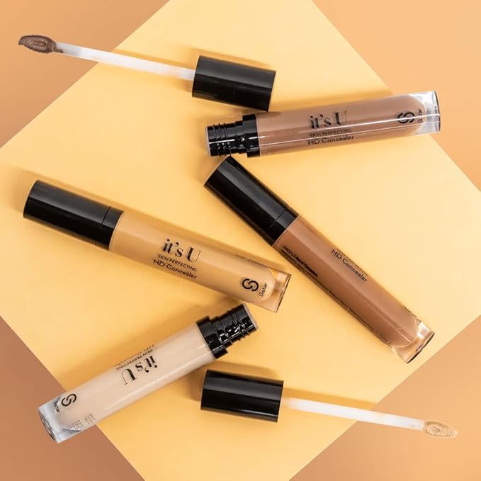 Sistar it's U Skin Perfecting HD Concealer Full Coverage Lightweight Long Lasting Correcting Liquid Contour Cover Masker Makeup 5 ml / 0.17 fl. oz (Fawn)