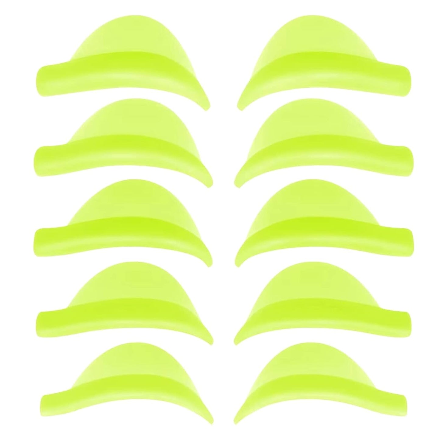 Eyelash Perm Pads Lash Lift Rods Eyelash Perm Silicone Pads 5 Sizes Reusable Soft Lash Lift Pads Shield for Different Length Eyelashes Perfect Lifting (Lemon Yellow)