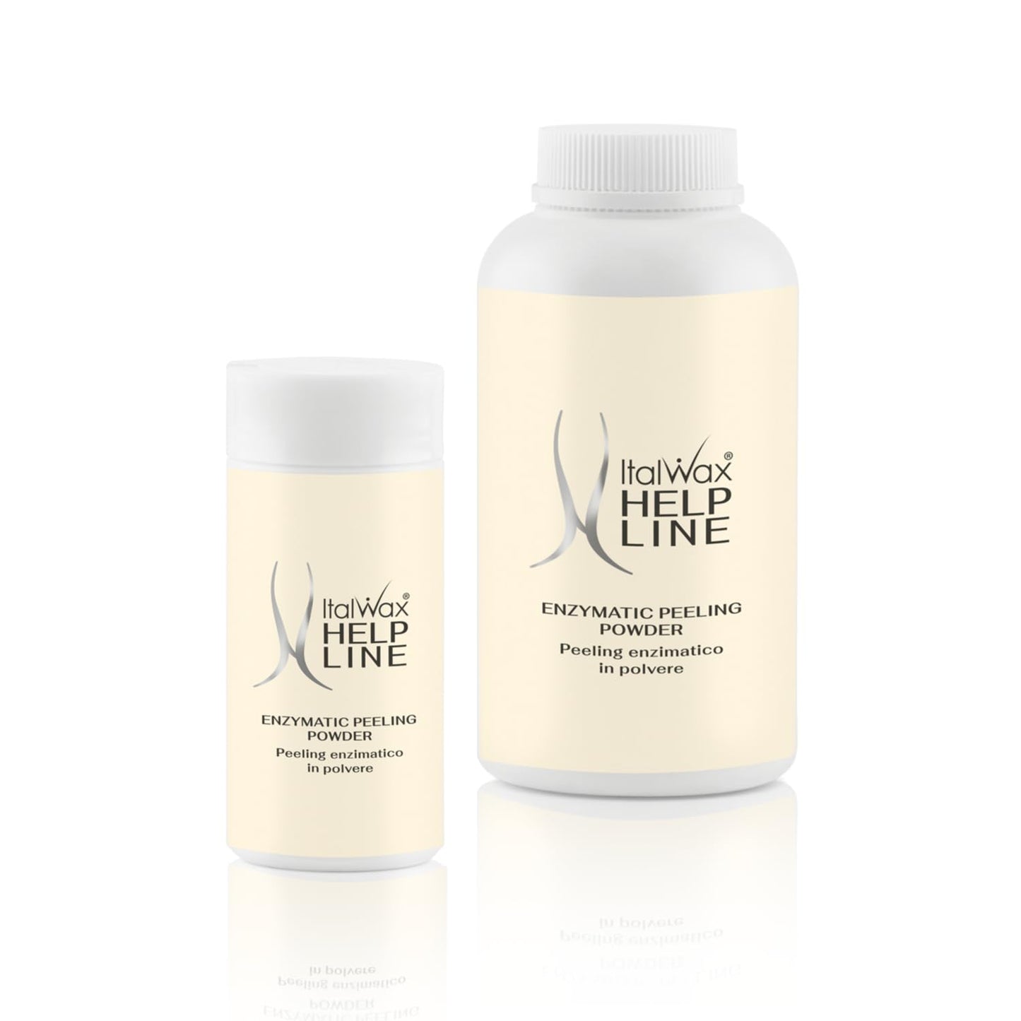 Italwax Help Line Enzymatic Peeling Powder 3.17 oz (90g) – Gentle Facial Exfoliant with Papain and Bromelain – Pre-Waxing Skincare – for Professional and Home Use