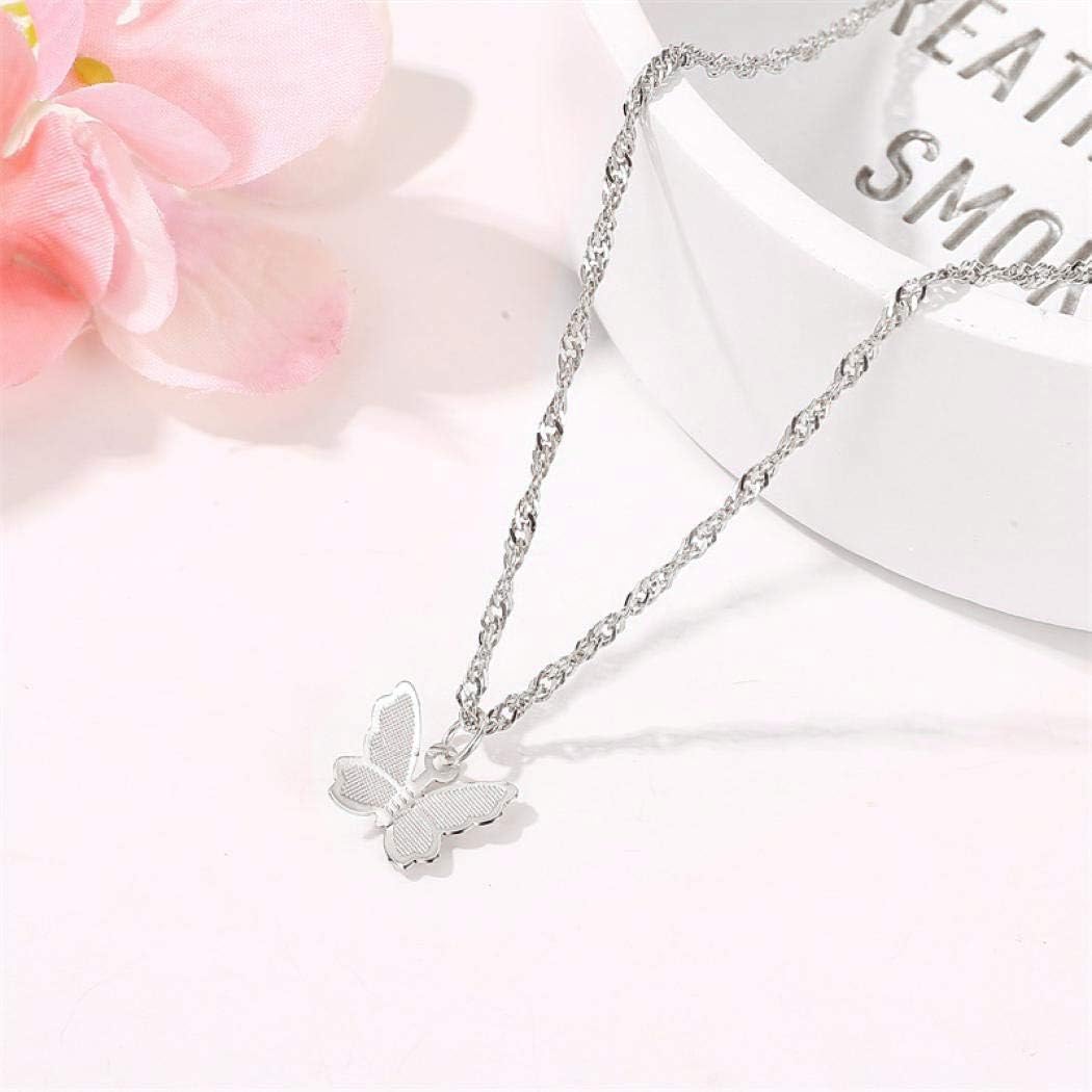 Fashion Necklace with Butterfly Pendant Clavicle Chain Boho Necklaces Simple Choker Jewelry For Woman and Girls